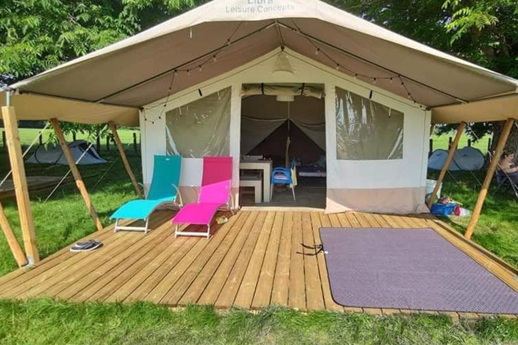 Tente Lodge La Plage Autet Esterno foto